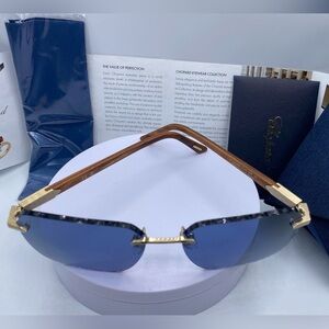 👑CHOPARD 3PSCHG62V 383P POLARIZED Natural Wood 100% Automatic ❗️